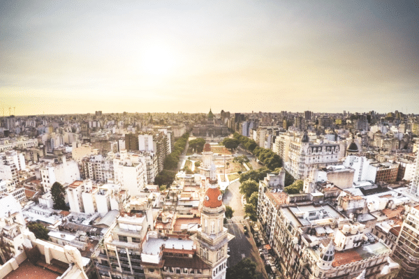 Bird view of Buenos Aires, Argentina