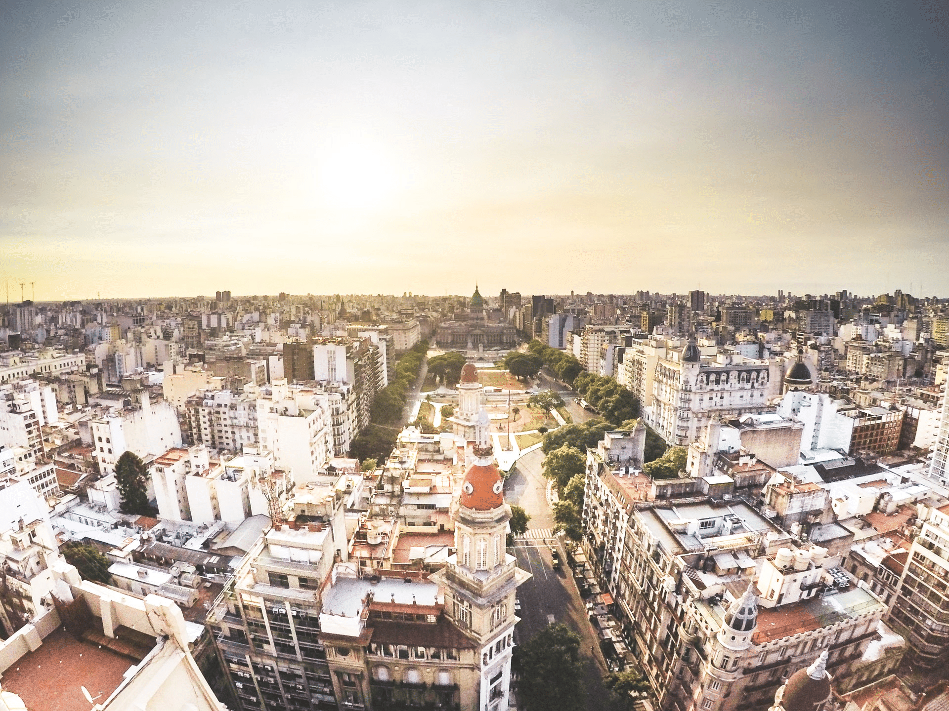 Bird view of Buenos Aires, Argentina