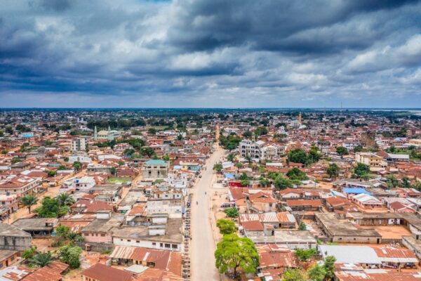 Aerial View of Porto Novo, Benin