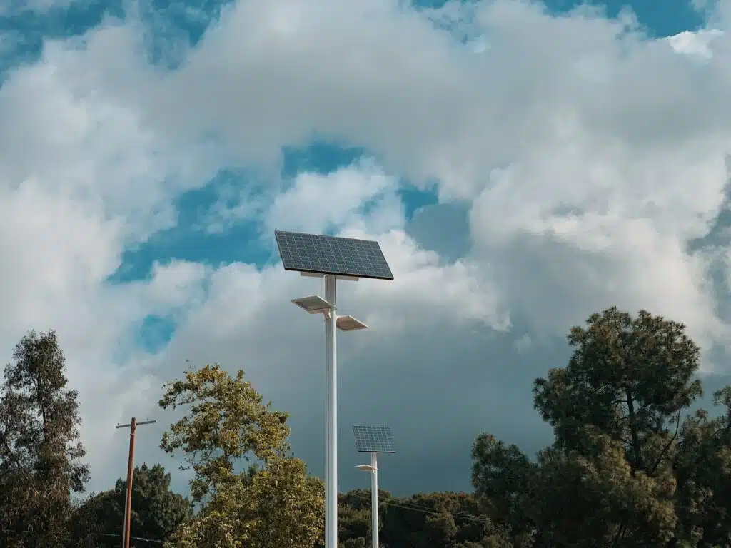 solar module and power line