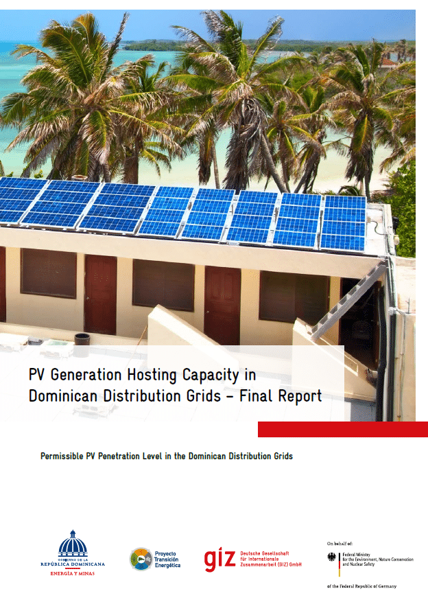 Cover of PV Generation Host Capacity study (Dominican Republic)