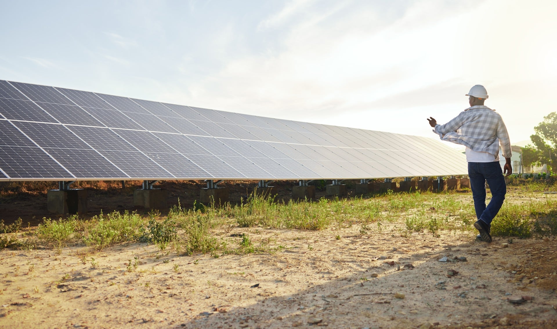 solar panel at farm