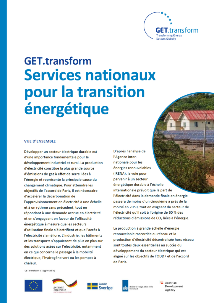 Cover Energy Transition Services, French