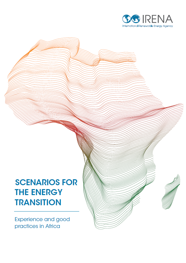 Cover of the IRENA report "Scenarios for the Energy Transition" (Africa)
