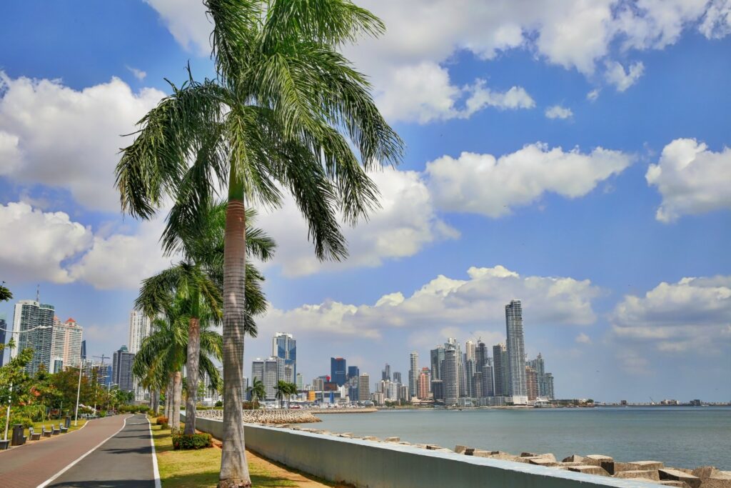 Ocean side road in Panama City