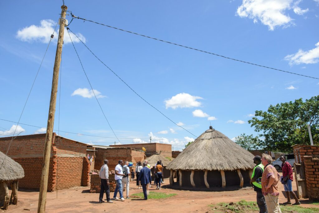 Electricity pole in Lamwo, Uganda