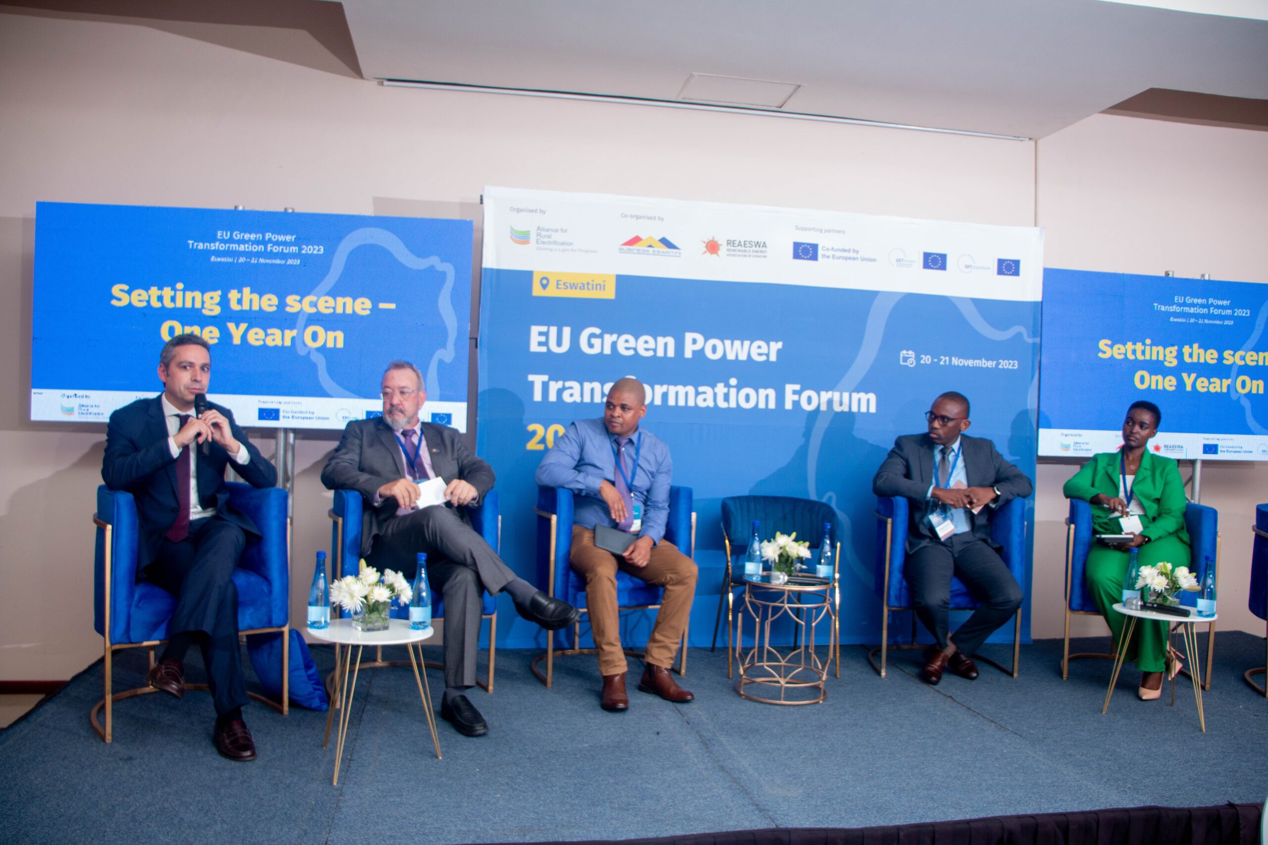 Setting the Scene session at the EU Green Power Transformation Forum 2023 in Eswatini.