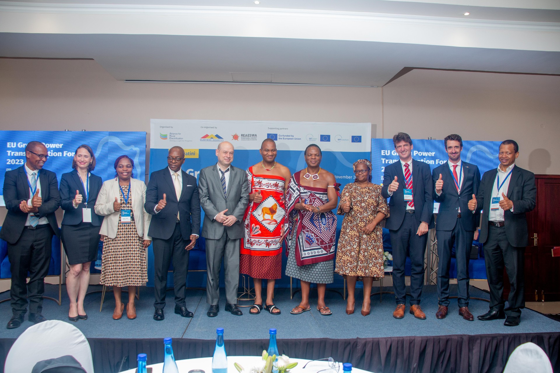 High-level delegates at the EU Green Power Transformation Forum 2023 in Eswatini on 20-21 November, 2023.