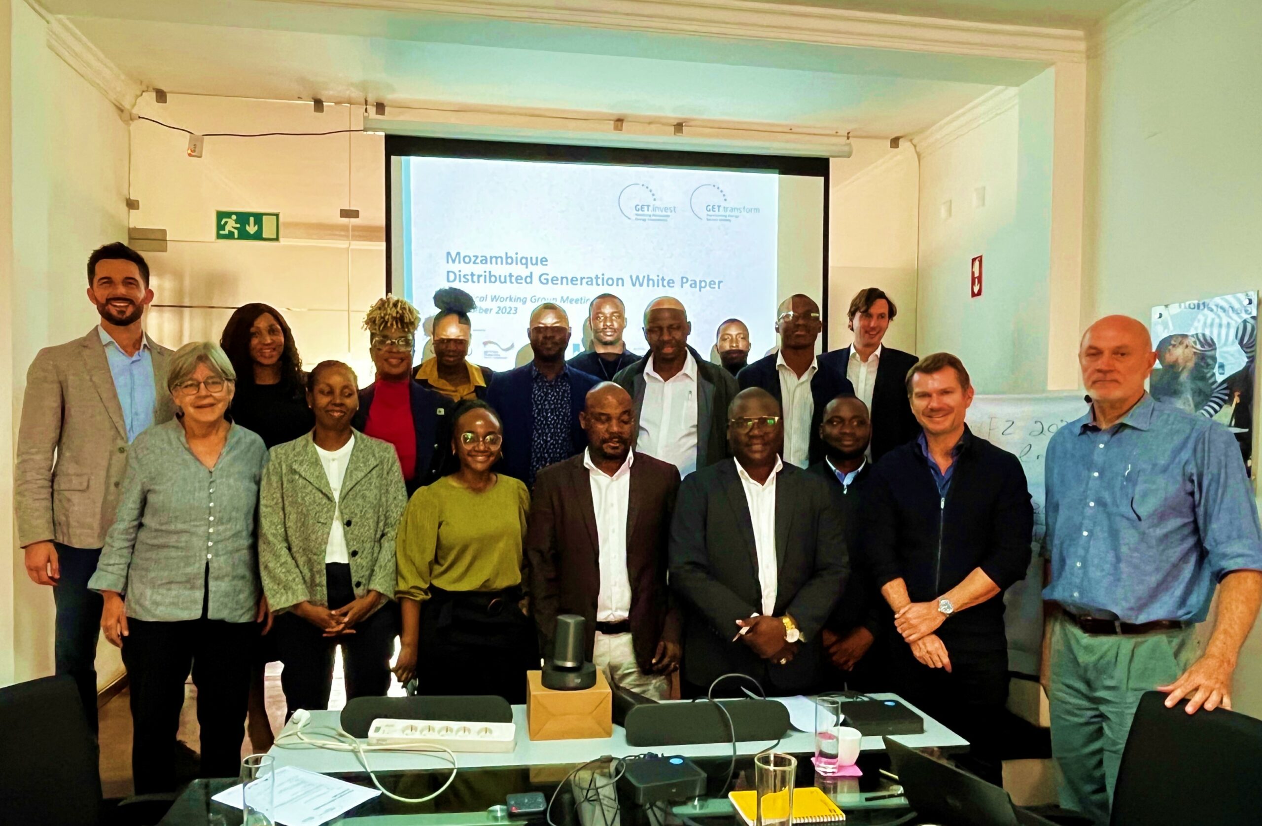 Working Group of the Distributed Generation Workshop hosted by MIREME and GET.transform in Maputo in November 2023.