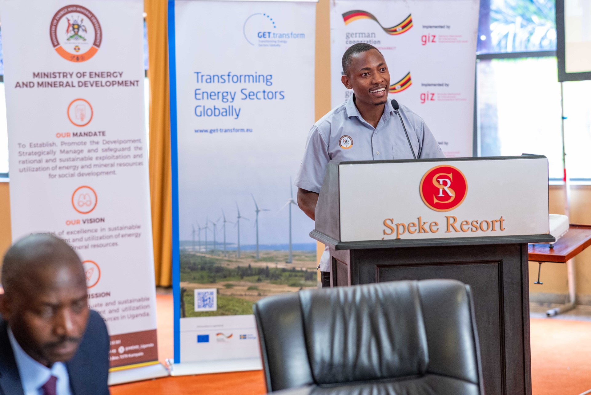 Henry Jumba of GET.transform at the Uganda Power Forum 2023