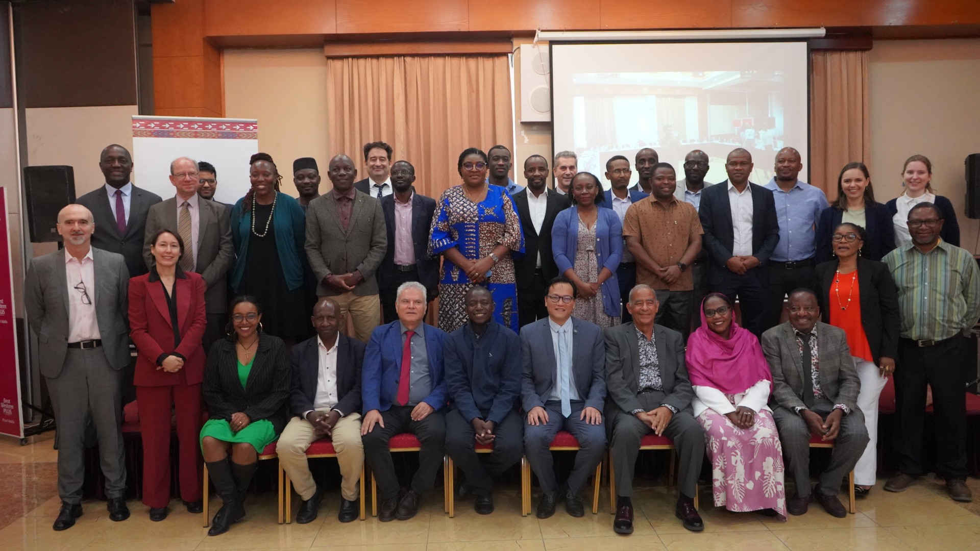 Group shot of attendees at AUDA-NEPAD's CMP and AfSEM Stakeholder Workshop in February 2024