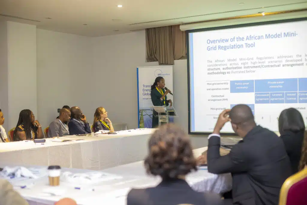 Patricipants at the presentation event for the Africa Model Mini-Grid tool