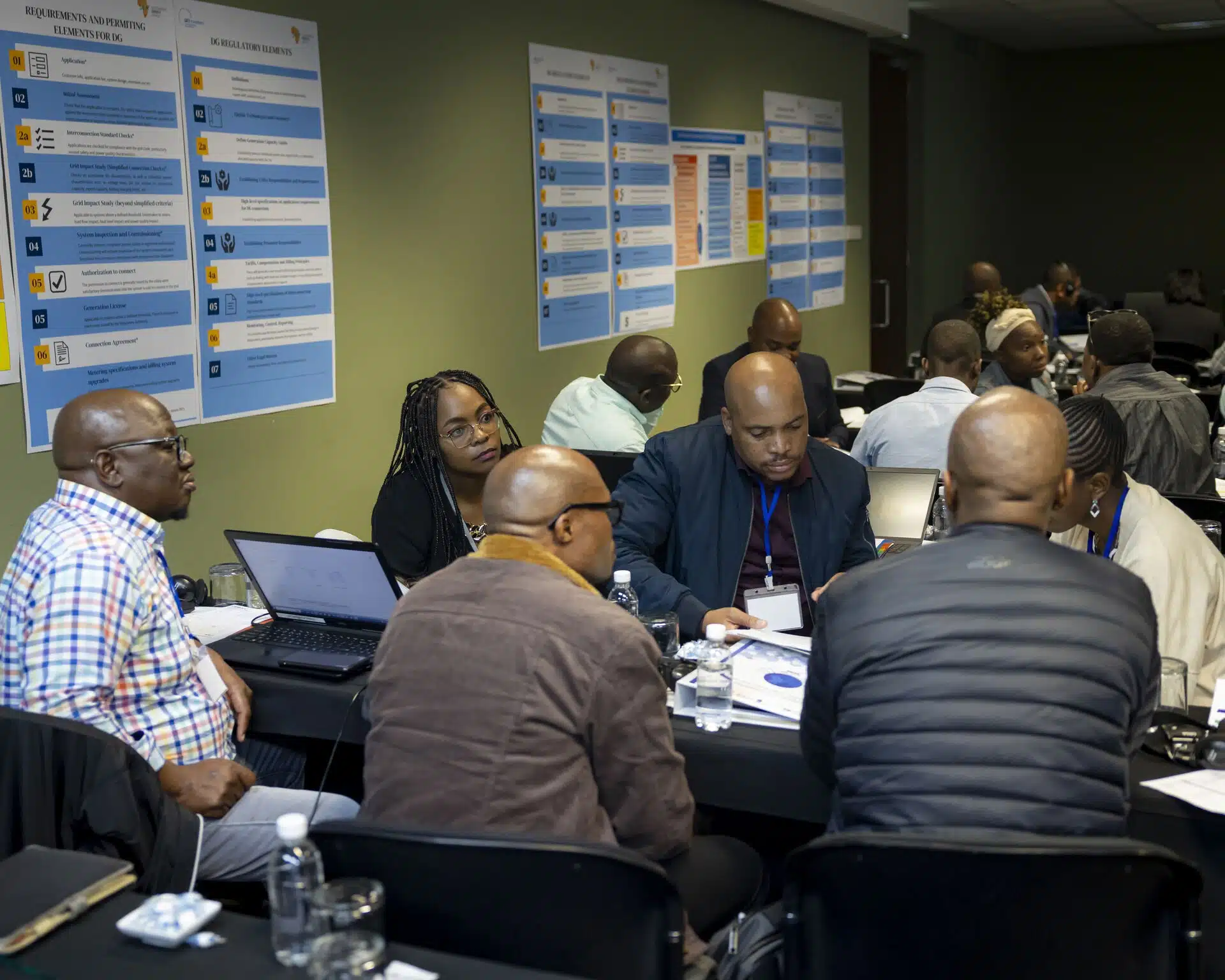 Interactions and discussions at the training.
