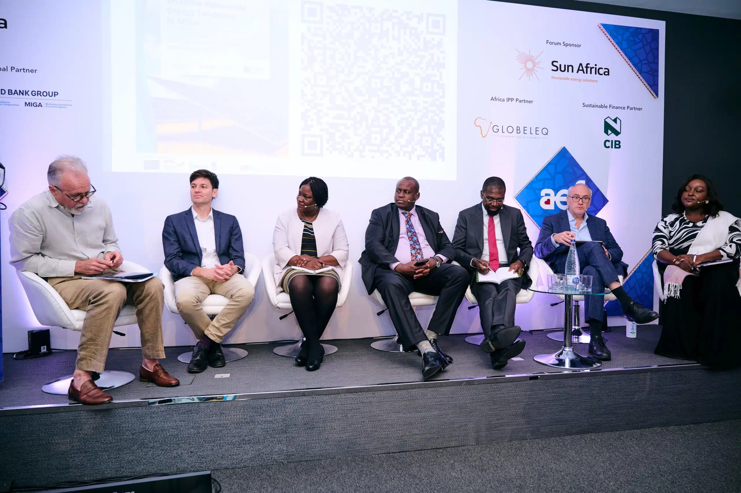 GET.transform Head of Global Partnerships, Ene Macharm, in a panel at the AEF breakfast session