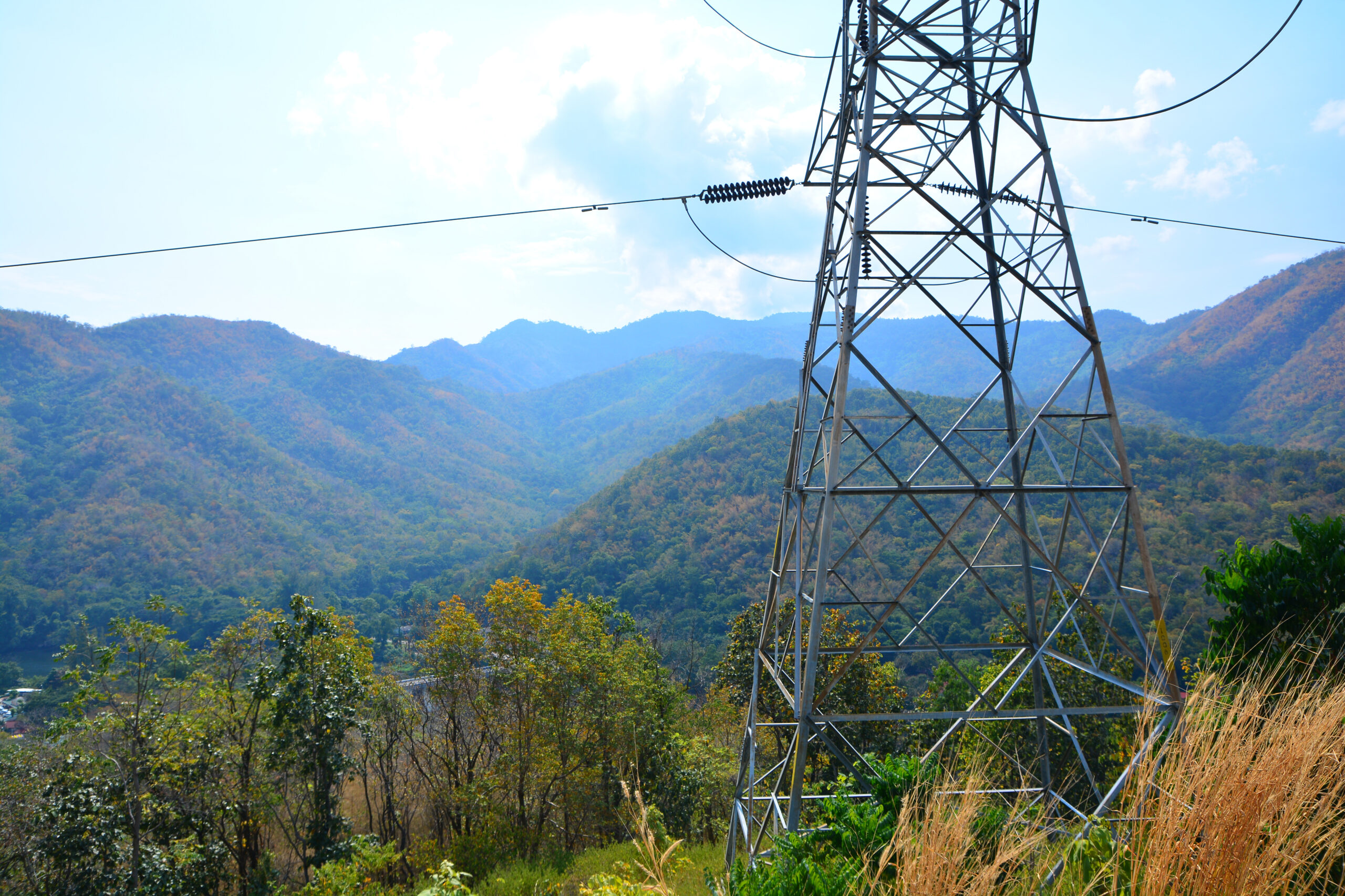 power pylon near Kariba in Zimbabwe