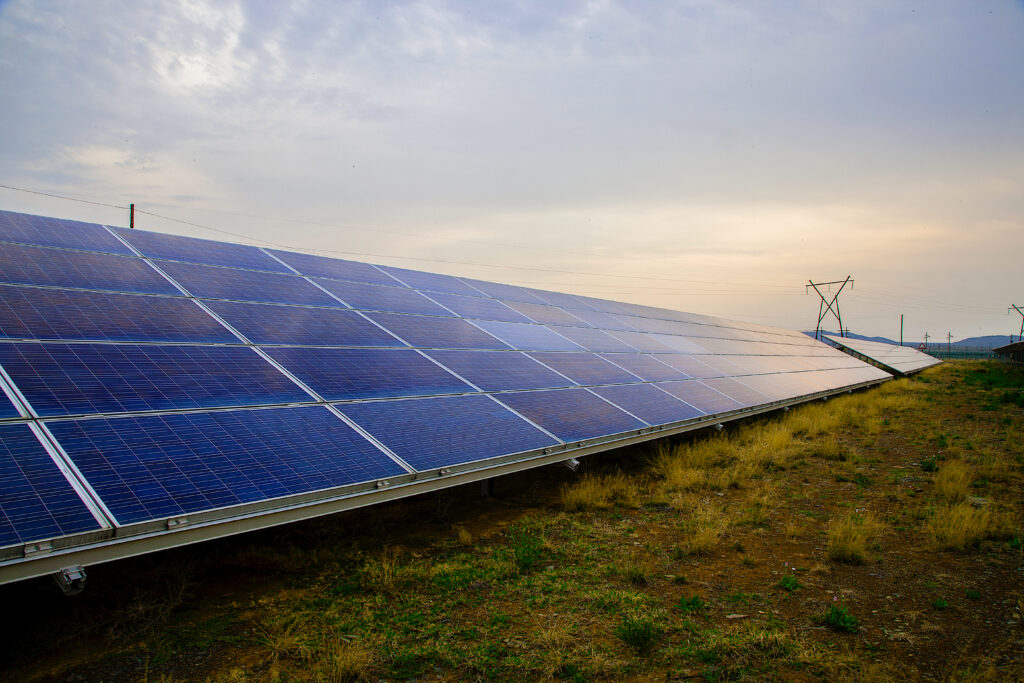 Solar power park in South Africa